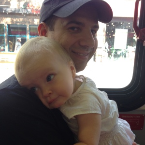 so sweet:) on the bus ride to the zoo